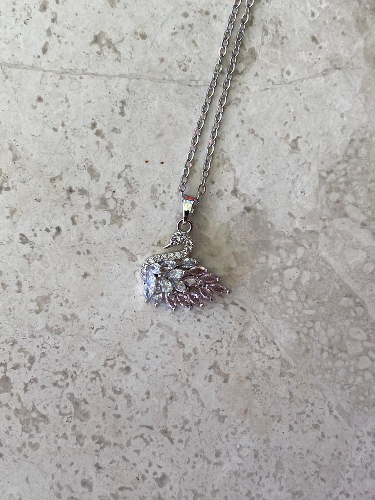 Missbeqa Love Swan Gümüş Kolye 