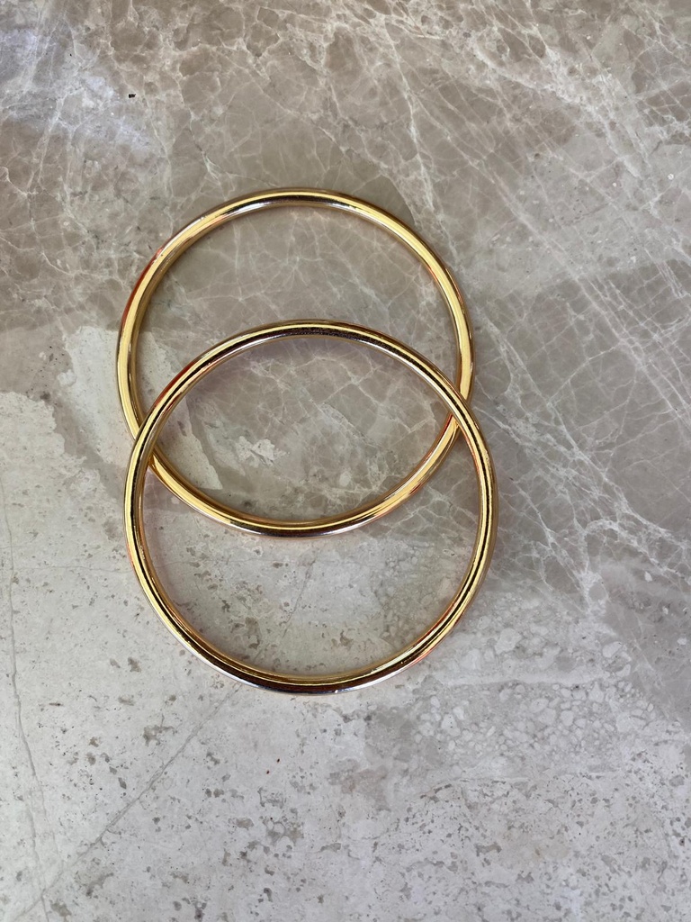 Missbeqa 2’li Gold Çelik Bilezik