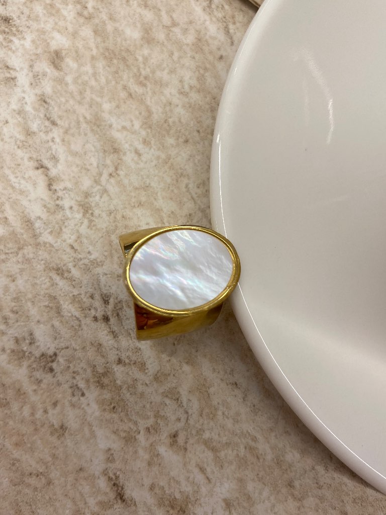 Sedefli vintage yüzük