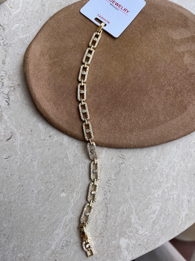 Cm 14K Premium Zirkon Taşlı Bileklik
