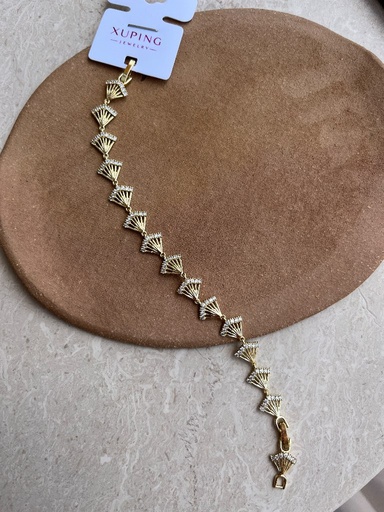 Xuping Gold Taşlı Yelpaze Model Bileklik